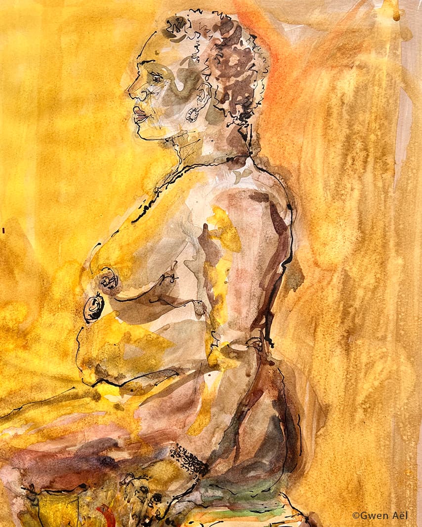 Modèle vivant - portrait - Gwen Aël
