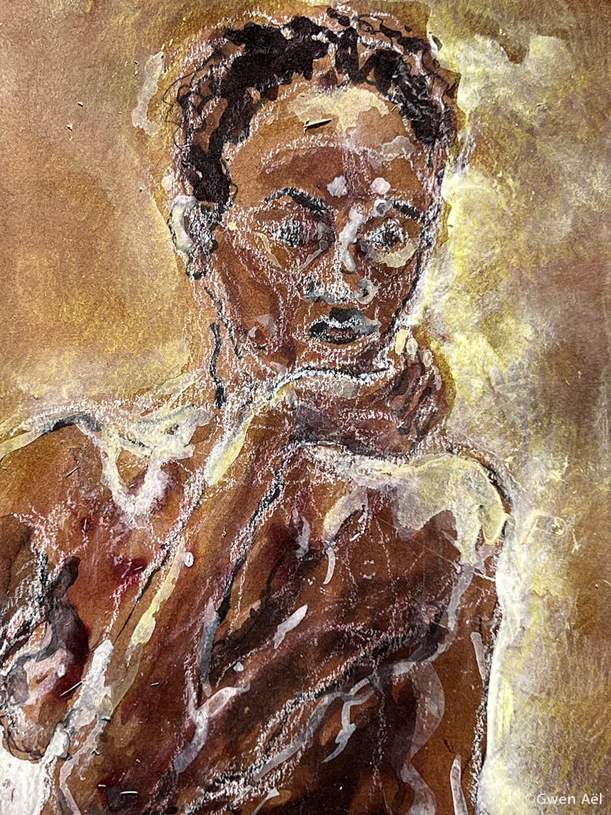 Modèles vivants - portraits - Gwen Aël - détail