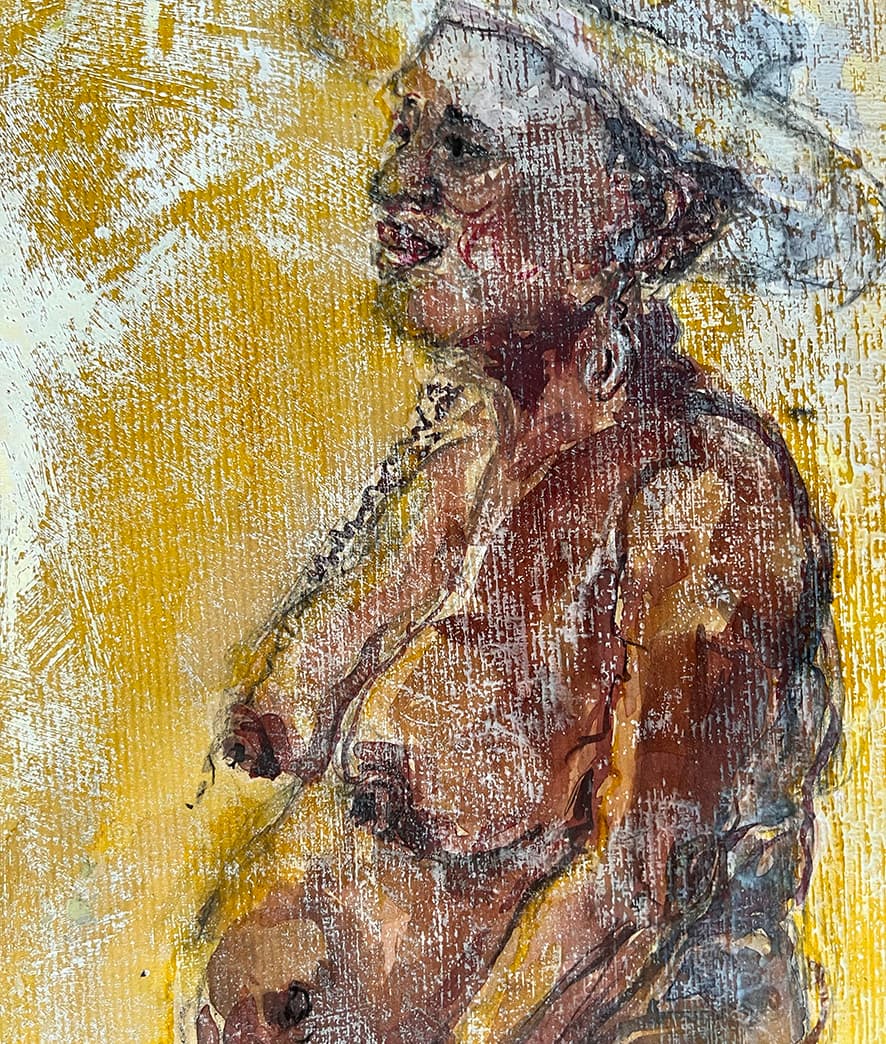 Modèle vivant - portrait - Gwen Aël - détail